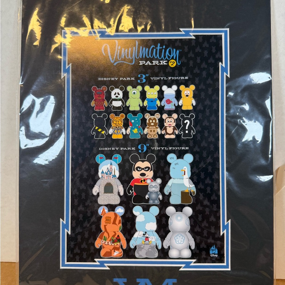 Disney Vinylmation Park Art Print - Black, Blue, Red